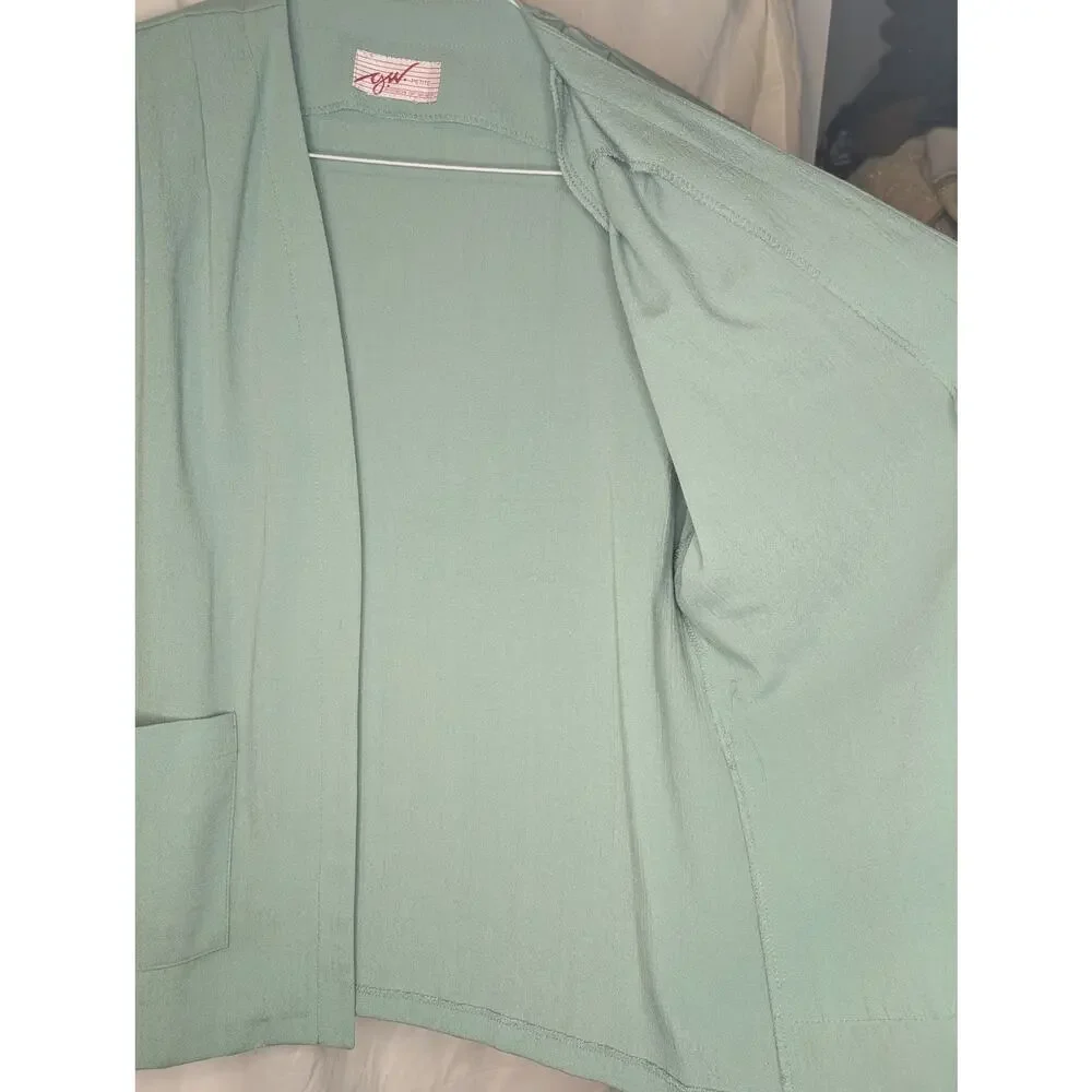 Vintage mint top and blazer